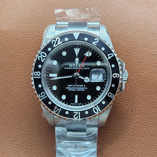 【GM製 3186搭載】ロレックスコピー時計 GMTマスター II 16710 ブラック 男性用腕時計 